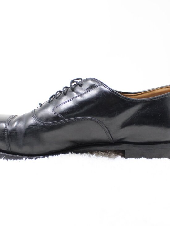Johnston & Murphy Dress Shoes Mens 12 Black Melton Optima Cap Toe Oxford main image 9